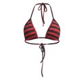 thumbnail image 7 of Arlun Women’s 3 Piece Stripe Outfits Short Sleeve Cut out Crop Top and Sleeveless Cami Bodycon Mini Shorts Set Y2k Color Block Stretchy Slim Fitted Summer Beach Party Matching Sets Red XS, 7 of 7