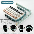 thumbnail image 6 of GXCZ Curtain Rods Bendable Curtain Track, Double Bar Rail For Curtains, Flexible Curtain Ceiling Track System Room Divider Curtain Rail For Curved Shower Curtain &amp; Rv(Green-ceiling,180cm-2x90cm), 6 of 7