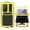 Yellow, variant on Compatible with Samsung S24 Metal Bumper Silicone Case with Stand Built-in Screen Protector Gorilla Glass Hybrid Durable Military Shockproof Heavy Duty Rugged Full Body Camera Cover