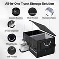 thumbnail image 6 of WLRETMCI Trunk Organizer for Car and SUV Collapsible Car Organizers and Storage with Lid Truck Accessories Interior Grocery Holder, 72L, 6 of 9