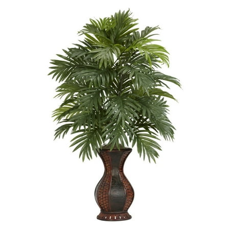 Areca Palm with Urn Silk Plant