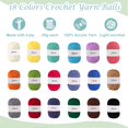 thumbnail image 4 of Kit de ganchillo Yarniss con bolsa, 18 madejas de hilo y 12 ganchos, 4 of 7