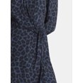 thumbnail image 4 of Time and Tru Women's Wrap Mini Dress, Sizes XS-XXXL, 4 of 5