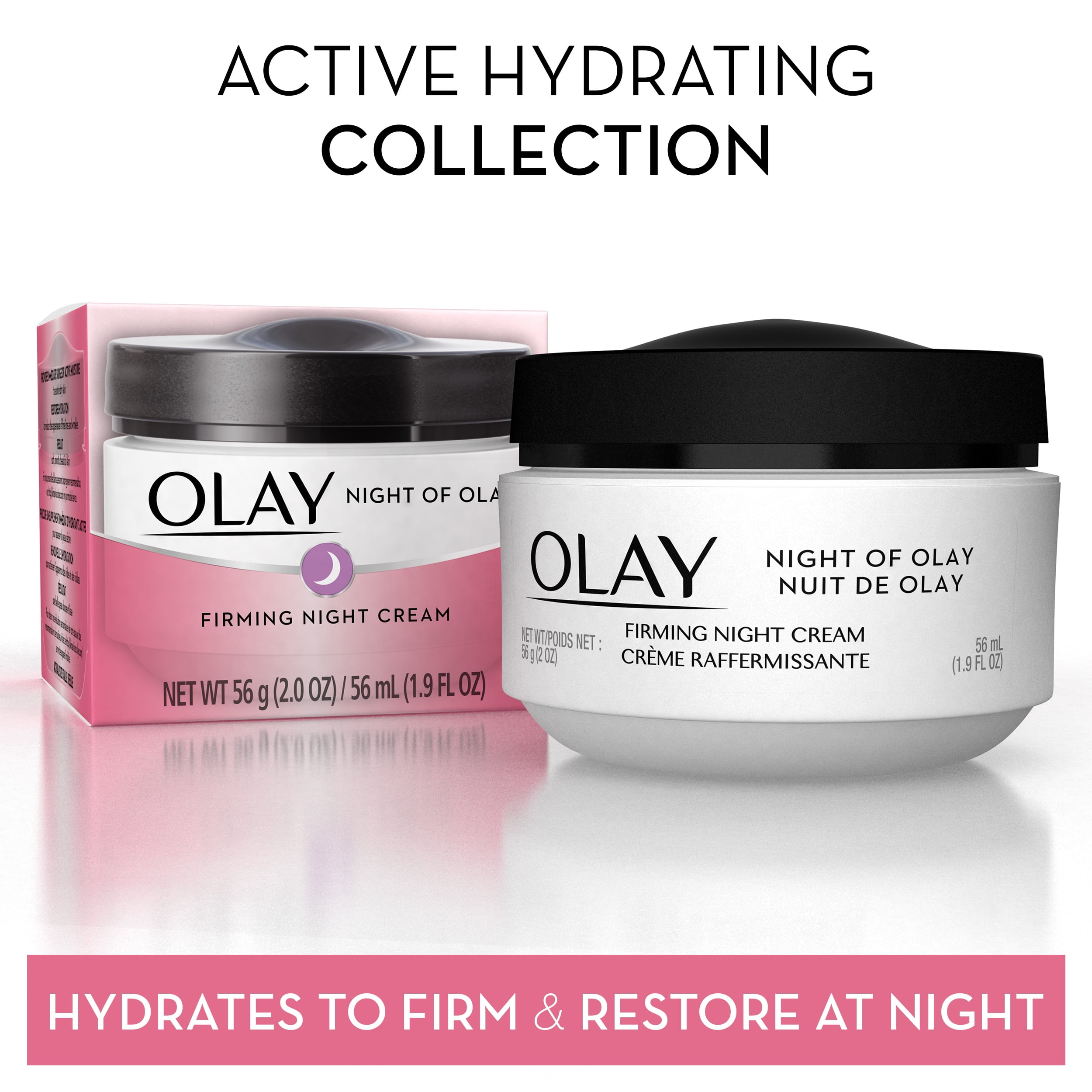 Night Of Olay Firming Night Cream Face Moisturizer 1 9 Oz Walmart Com Walmart Com