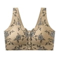 thumbnail image 2 of Babcutegg Women' s Push-Up Wireless Bra Breathable Embossed Lace Underwire-Free Everyday Bra for Comfort and Natural Lift Size L, 2 of 5