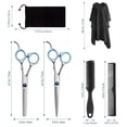 thumbnail image 2 of Hair Cutting Scissors Set 12-Piece, Professional Stainless Steel Shears with Cape for Home Salon, 2 of 10