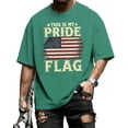 thumbnail image 7 of Ankishi This Is My Pride Flag American T-Shirt Patriotic Men's Short Sleeve Crewneck Tee Shirt Fashion Clothes for Travel, 7 of 7