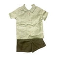 thumbnail image 2 of Carter's Infant/Toddler Boys 3-Piece Short Sleeve Romper and Shorts Playwear Set (Monkey Green, 3M), 2 of 2