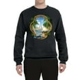 thumbnail image 2 of Wild Bobby, Enjoy Life Vintage Beach Surf Sailboat, Pop Culture, Unisex Crewneck Graphic Sweatshirt, Black, Small, 2 of 4