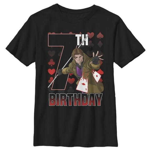 Boy's Marvel Gambit 7th Birthday Graphic T-Shirt