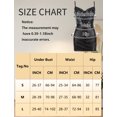 thumbnail image 6 of Ausing Women's PU Leather Lingerie Mini Choker Dress Lace Up Halter Bodycon Babydoll Nightgown Chemise Boudoir Nighty Teddy Party Outfits Black S, 6 of 6