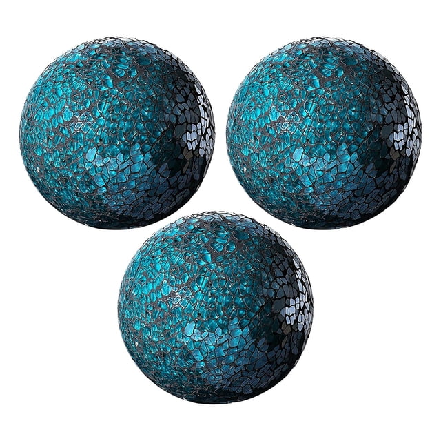 Esfera de mosaico de accesorios de decoración del hogar decorativas Azul Zulema Bolas de esfera de mosaico