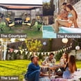 thumbnail image 4 of 4-Piece Outdoor Wicker Patio Furniture Set, Black Rattan Conversation Set with Beige Cushions and Glass Coffee Table, for Backyard, Balcony, Poolside, 4 of 5