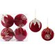 thumbnail image 3 of 4 bolas navideñas de color rojo vino de 8 cm para colgar en el árbol de Navidad, decoración de Año Nuevo para el hogar, 3 of 5