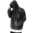 thumbnail image 6 of Turilly Hoodies Men Denim Hoodie Long Sleeve Casual Hooded Jacket With Front Pocket, 6 of 6