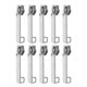 thumbnail image 4 of 10 piezas de repuesto para cerradura de equipaje con cremallera de nailon, tirador deslizante, lengüetas de cremallera desmontables, piezas de lengüeta de cremallera de maleta, 4 of 5