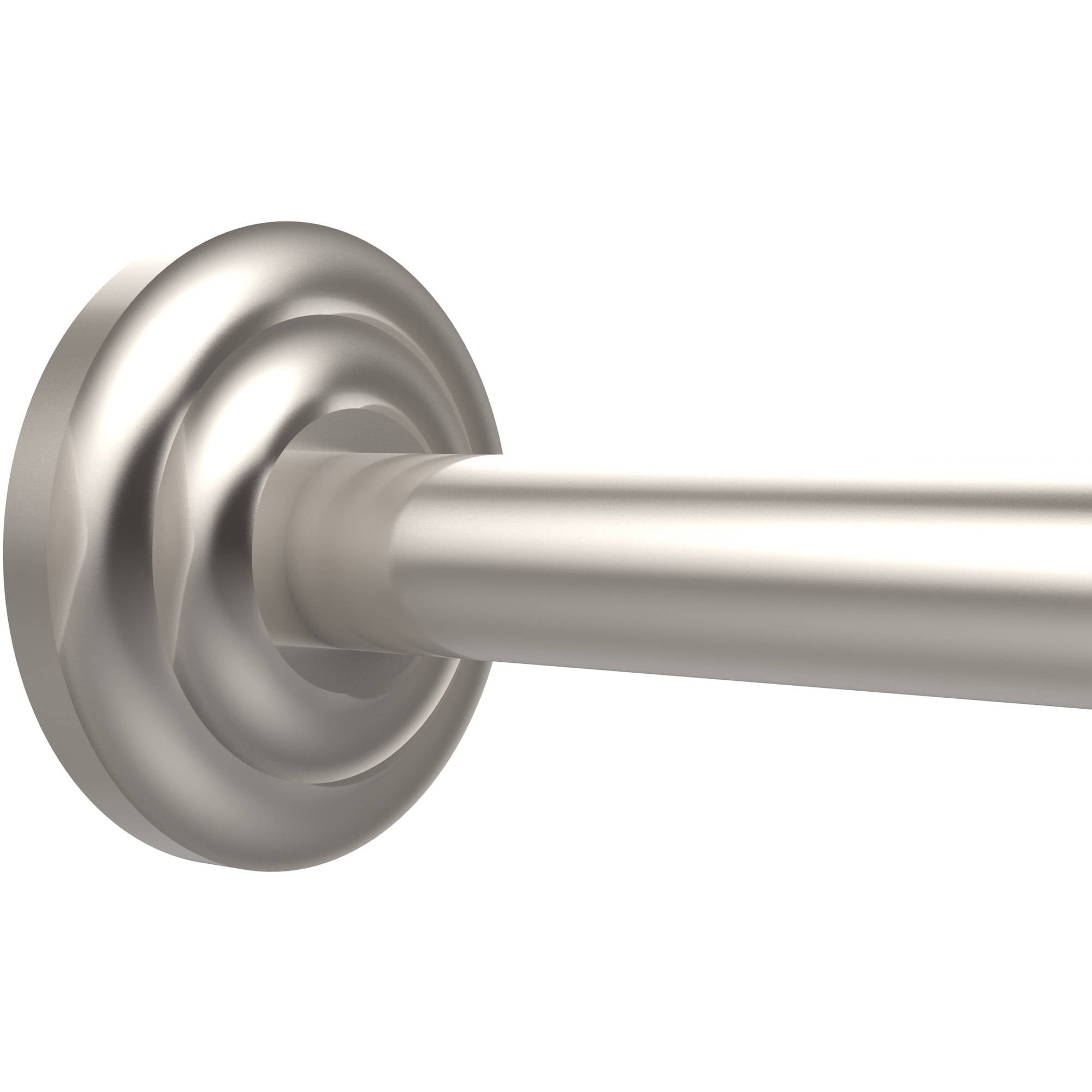 Que New Collection Shower Curtain Rod Brackets in Satin Nickel