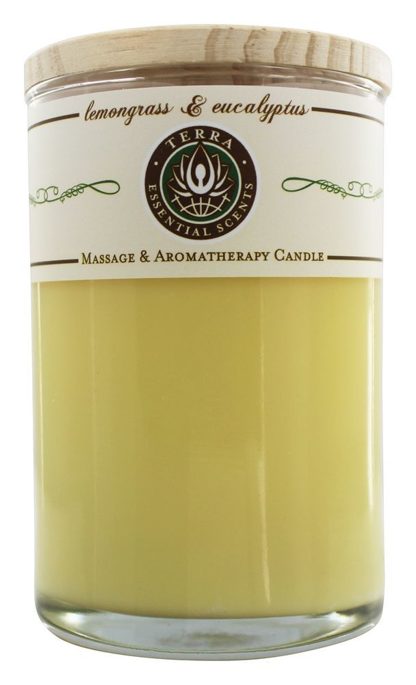 Terra Essential Scents Massage & Aromatherapy Soy Candle Lemongrass