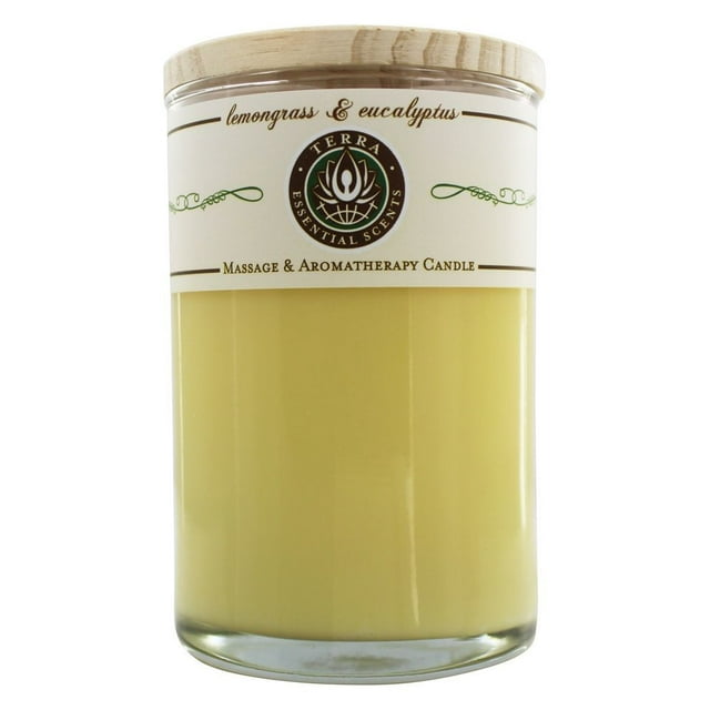 Terra Essential Scents Massage & Aromatherapy Soy Candle Lemongrass