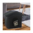 thumbnail image 3 of Casa para gatos resistente a la intemperie al aire libre, casa para perros interior, tienda de campaña plegable resistente a la intemperie para gatos, tela Oxford cálida para invierno, M, 3 of 5