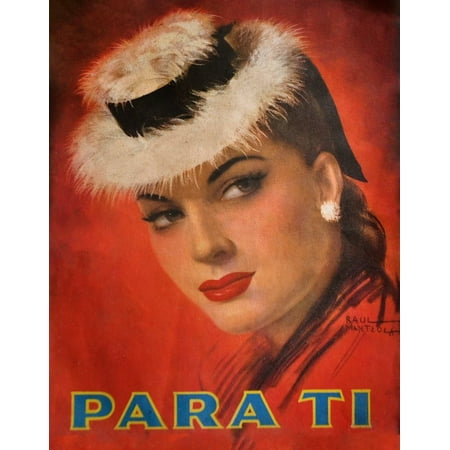 - Peel-n-Stick Poster of Old Red Face Magazine Women Art Home Painting Poster 24x16 Adhesive Sticker Poster Print