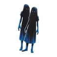 thumbnail image 1 of Paquete de 2 letreros de Halloween espeluznantes para niñas, gemelos espeluznantes, con estaca, decoración 2D Estilo A, 1 of 9