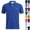 #01 Dark Blue, variant on Men's Cotton Linen Short Sleeve Polo Shirts Casual Lightweight Button Henley Tops Breathable Summer Shirts for Beach Vacation ,L,Blue