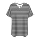 thumbnail image 5 of Tops de Manga Corta de Tamaño Más de las Mujeres, Blusas de Cuello en V Impresas de Verano de Moda para Uso Casual, Diario Y de Fiesta, 5 of 8