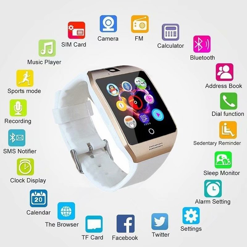 q18 passometer smartwatch