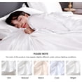 thumbnail image 3 of Purple Color Mulberry Silk Button Closure Duvet Cover Set (3 PCS) – 100% Pure Silk, Duvet Set with Corner Ties, Ultra Soft & Smooth, Oversized King ( 120" x 98" ), 3 of 5