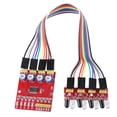 thumbnail image 1 of Module de Capteur de Suivi de Réflexion Infrarouge à 4 Canaux PCB Smart Voiture Évitement d'Obstacles, 1 of 14