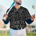 thumbnail image 6 of Balery Black Scientific Baseball Jersey for Men Casual Button Down Shirts Short Sleeve Active Team Sports Uniform-Small, 6 of 9