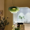 thumbnail image 3 of Arturesthome Stained Glass Pendant Light Nordic Dining Room Chandelier Pendant Wire Lights Design Sense Glass Lamp Retro Glass Hanging Light, 3 of 11