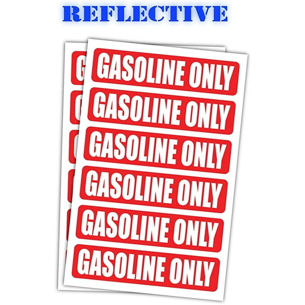 3M Reflective Diesel ONLY Gasoline ONLY Automotive Fuel Decals