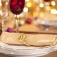thumbnail image 5 of 24pcs Set Leaf Shape Napkin Rings Metal Napkin Rings Napkin Buckles Bulk for Dinner Wedding, 5 of 5