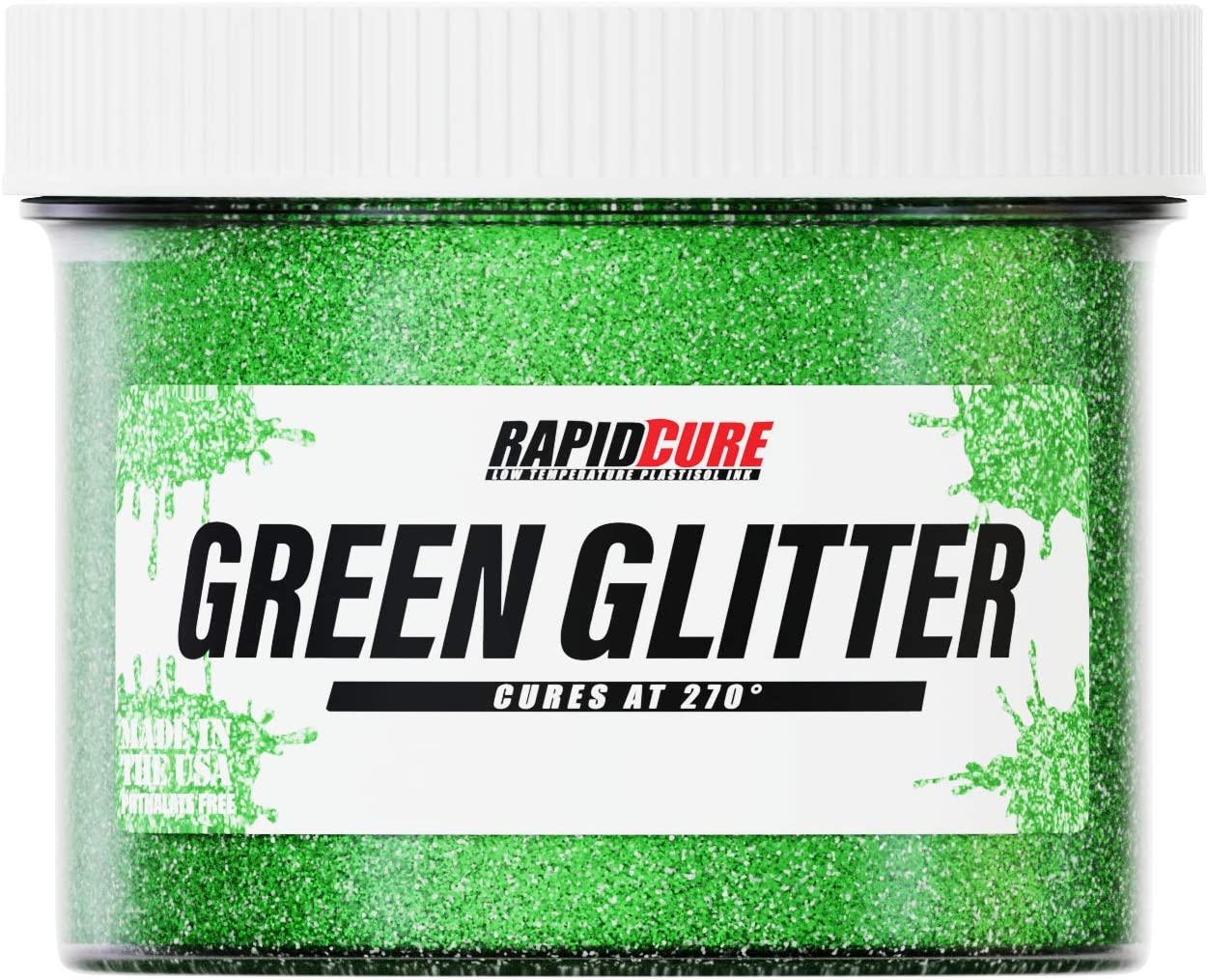 Rapid Cure Green Glitter Screen Printing Ink Silk Screen Ink for