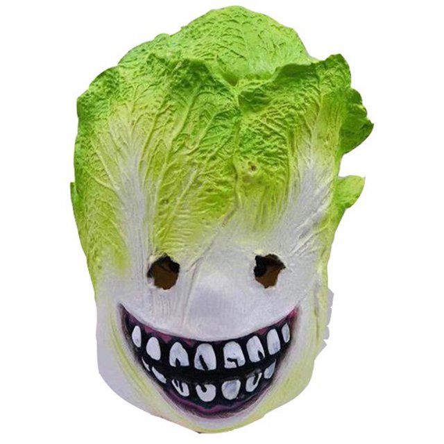 Disfraz integral de látex de Mask Cabbage para cosplay
