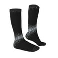 thumbnail image 3 of Easygdp Silver Glitter1 Soccer Socks Sport Knee High Socks Calf Compression Athletic Socks for Men and Women, 3 of 9