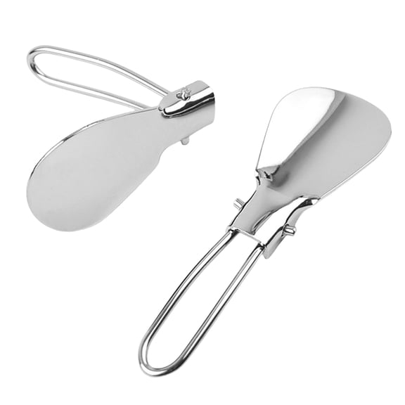 Stainless Steel Shoehorn Folding Shoehorn Portable 11.50cm Shoehorn Metal Shoe Horn for Convenient Shoes Boots Wearing