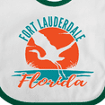 thumbnail image 4 of Inktastic Fort Lauderdale Florida Vacation Trip Boys or Girls Baby Bib, 4 of 4