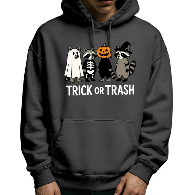 Chandail à Capuche Graphique d'Halloween Chandail Chaud Doublé en Polaire avec Imprimé Veste Décontractée Confortable pour l'Automne