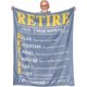 thumbnail image 1 of LHSHID Retirement Gifts for Men and Women Coworker Retirement Throw Blanket Retired Gift for Wife Husband Teachers Nurses Mom Dad Grandpa Grandma Friend Farewell Gifts for Coworkers Boss 60x80in, 1 of 6