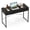 Black, variant on 44" Industrial Computer Desk with 2-Drawer, Study Writing Desk with Steel Frame for Home Office,Black