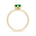 thumbnail image 2 of ANGARA Lab Grown 1.5 Ct Pear-Shaped Emerald Solitaire Classic Engagement Ring for Women in 14K Yellow Gold (Size-9x7mm) | May Birthstone, Anniversary, Jewelry Gift for Women | Lab-Grown Emerald Ring, 2 of 8