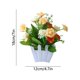 thumbnail image 3 of Arreglo floral artificial de plástico para interiores con pequeñas plantas en maceta, múltiples colores, decorativo para hogar, oficina y escritorio., 3 of 6