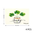 thumbnail image 4 of Amarainy Lucky Clover Design Table Mats Set Of 4 For Home Kitchen Table Decor 12x18 inch, 4 of 5