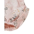 thumbnail image 7 of Gureui Baby Romper with Hairband, Girls Floral Print O-Neck Long Sleeve Bodysuit+ Headband, Green/White/Pink, 0-18 Months, 7 of 7