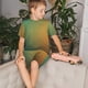 thumbnail image 4 of Fotbe Orange To Teal Gradient Pijama Estampada de 2 Piezas para Niños – Ropa de Dormir de Manga Corta Cómoda para Niños y Niñas, Camiseta y Shorts de Algodón-X-Large, 4 of 6