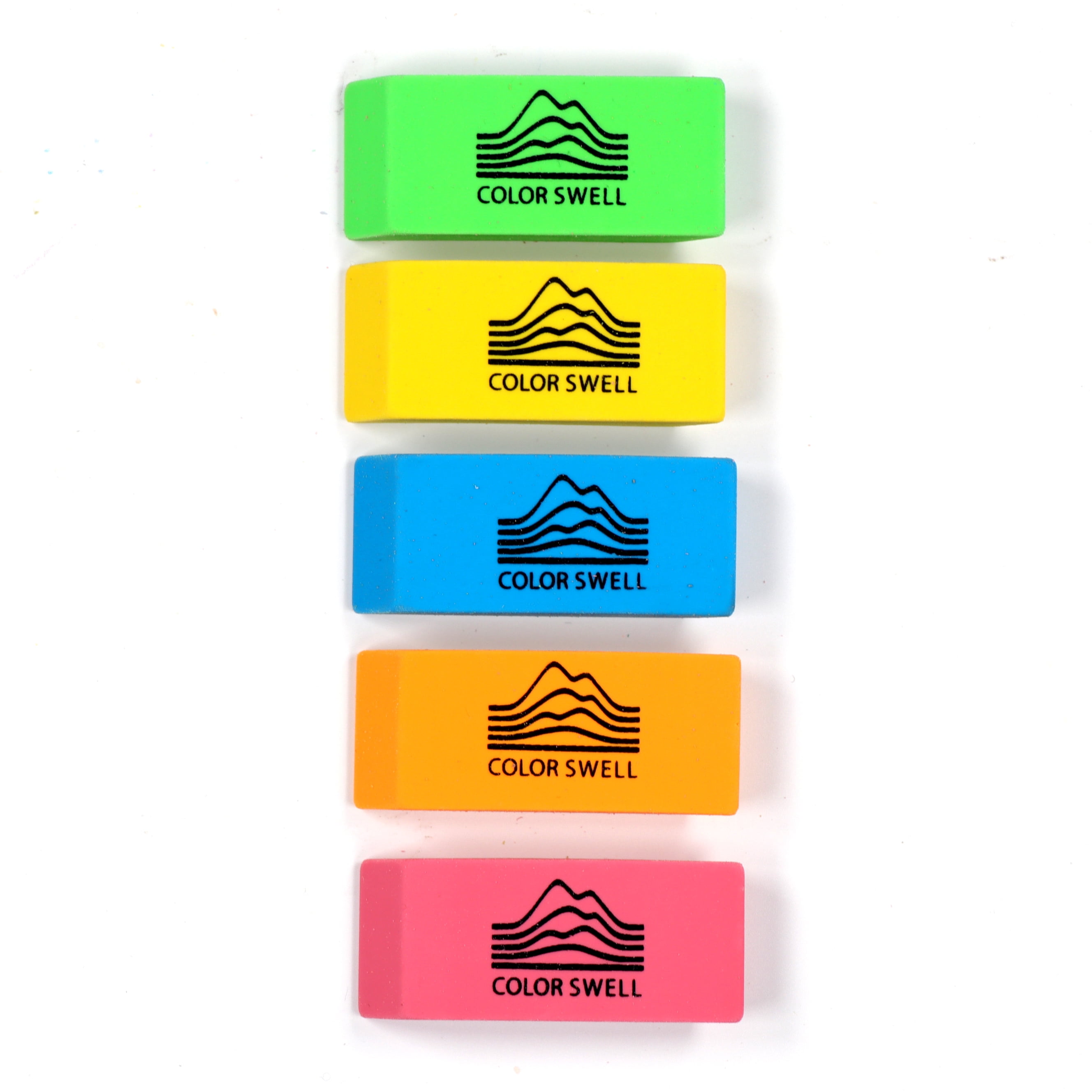 Color Swell Pencil Eraser Value Pack, Bulk Pink and Neon Erasers, 120 Count