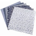 thumbnail image 1 of HUGFEGWE 7pcs 50x50cm Cotton Fabrics DIY Floral Dots Assorted Pre-Cut Quarters Bundle Patchwork Home Textile for Sewing Quilting(Blue) CA919-85079, 1 of 9